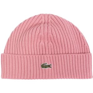 Lacoste, Accessoires, unisex, Roze, ONE Size, Wol, Pet met logo