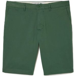 Lacoste, Korte broeken, Heren, Groen, 2Xs, Katoen, Slim Fit Stretch Cotton Bermuda Shorts