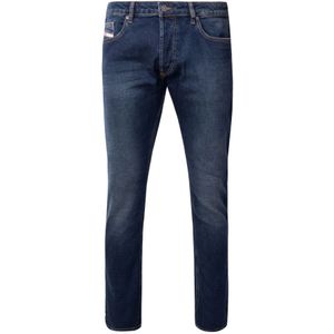 Diesel, Jeans, Heren, Blauw, W30 L32, Katoen, Slim Fit Navy Blue Heren Jeans