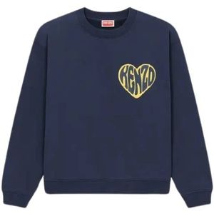 Kenzo, Streetwear Hart Sweater Zwart, Dames, Maat:XS