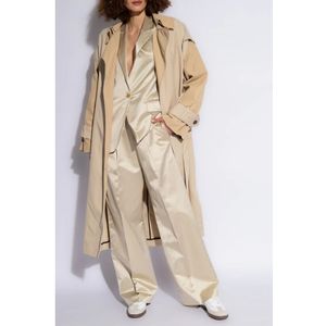 Forte Forte, Broeken, Dames, Beige, M, Plooivoorkant broek