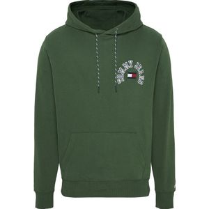 Tommy Jeans, Sweatshirts & Hoodies, Heren, Groen, M, Groene Logo Sweater