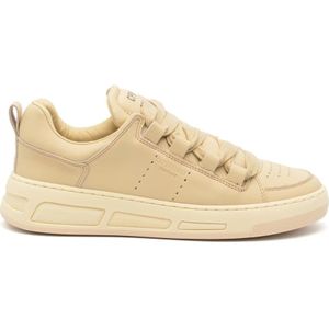 Copenhagen Shoes, Schoenen, Dames, Beige, 39 EU, Leer, Beige Leren Sneakers 0213 Nude