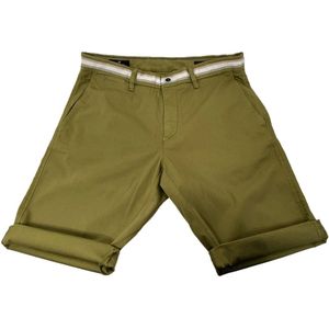 Mason's, Korte broeken, Heren, Groen, S, Katoen, Casual Bermuda Shorts - Mason - 46