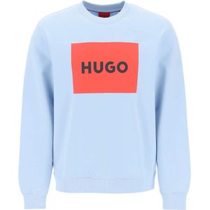 Hugo Boss, Sweatshirts & Hoodies, Heren, Blauw, M, Katoen, Sweatshirts