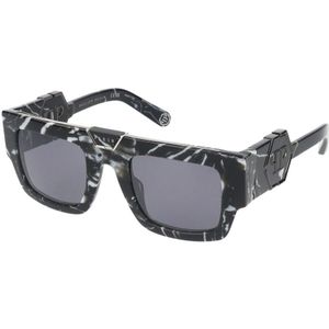 Philipp Plein, Accessoires, Heren, Veelkleurig, 50 MM, Stijlvolle zonnebril Spp 092M