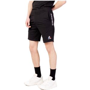 le coq sportif, Korte broeken, Heren, Zwart, 2Xl, Polyester, Casual shorts