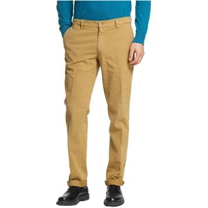 Mason's, Klassieke Modal Katoenen Chino Broek Beige, Heren, Maat:S