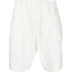 Laneus, Korte broeken, Heren, Wit, S, Katoen, Flex Casual Shorts