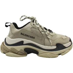 Balenciaga Vintage, Pre-owned, Dames, Groen, 36 EU, Polyester, Tweedehands Groene Polyester Balenciaga Sneakers