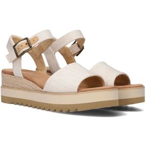 Toms, Schoenen, Dames, Beige, 36 EU, Suède, Canvas Sandal Diana