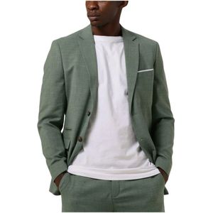 Selected Homme, Pakken, Heren, Groen, L, Linnen, Slim Oasis Linnen Blazer Groen