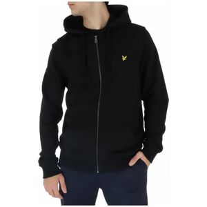 Lyle & Scott, Sweatshirts & Hoodies, Heren, Zwart, L, Katoen, Sweatshirts