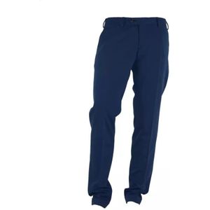 Made in Italia, Broeken, Heren, Blauw, XS, Polyester, Blauwe Polyester Jeans & Broek