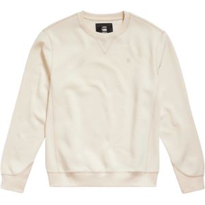 G-star, Sweatshirts & Hoodies, Heren, Beige, M, Katoen, Premium Core Sweater in Eggnog