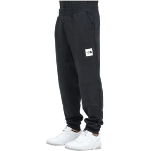 The North Face, Broeken, Heren, Zwart, XS, Katoen, Fijne zwarte heren sweatpants voor herfst/winter