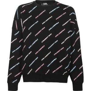 Karl Lagerfeld, Sweatshirts & Hoodies, Dames, Zwart, S, Katoen, Sweatshirts