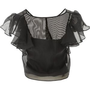 Karl Lagerfeld, Blouses & Shirts, Dames, Zwart, S, Nylon, Tops