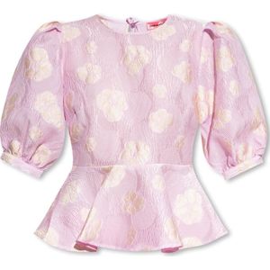 Custommade, Blouses & Shirts, Dames, Roze, L, Sheena top met bloemenmotief