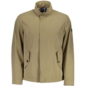 Gant, Jassen, Heren, Beige, S, Polyester, Beige Polyester Sportjas