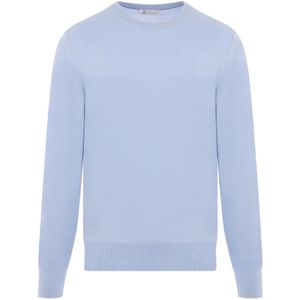 Brunello Cucinelli, Sweatshirts & Hoodies Blauw, Heren, Maat:S