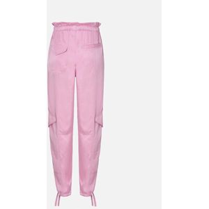 Ganni, Broeken, Dames, Roze, M, Roze Broek met Zijzakken