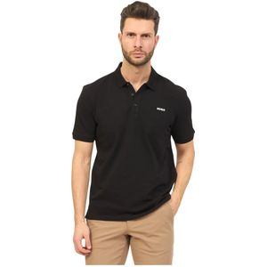 Hugo Boss, Heren Polo van Katoen met Logo Zwart, Heren, Maat:S