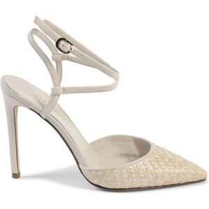 Dee Ocleppo, Schoenen, Dames, Beige, 38 1/2 EU, Glitter Logo Pump