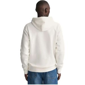 Gant, Sweatshirts & Hoodies, Heren, Wit, L, Archief Shield Hoodie