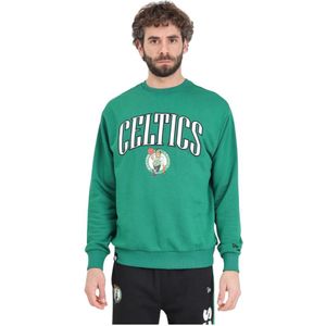 New Era, Sweatshirts & Hoodies, Heren, Groen, L, Katoen, Boston Celtics NBA Arch Graphic Sweater