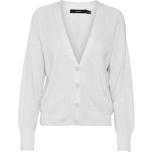 Vero Moda, Korte V-hals Auto GA Sneeuwwit Wit, Dames, Maat:L