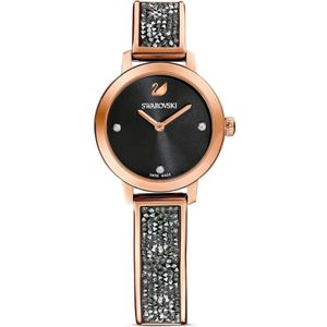 Swarovski, Accessoires, Dames, Roze, ONE Size, Cosmic Rock Zwart Roségoud Horloge