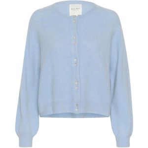 Part Two, Truien, Dames, Blauw, M, Wol, Zachte Chambray Gebreide Trui Ninellpw Stijl