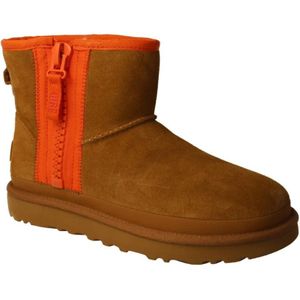 Ugg, Schoenen, Dames, Bruin, 39 EU, Wol, UGG Classic Mini Zipper Laars voor dames