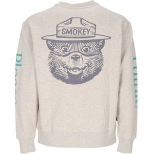 Element, Sweatshirts & Hoodies, Heren, Beige, M, Katoen, Smokey Bear Crewneck Sweatshirt Lange Mouw