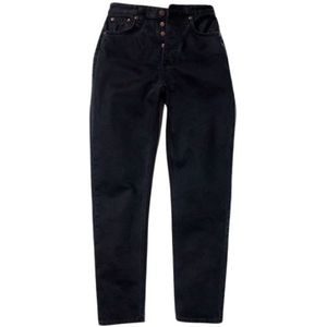 Nudie Jeans, Aged Black Biologische Katoenen Jeans Zwart, Dames, Maat:W30 L30