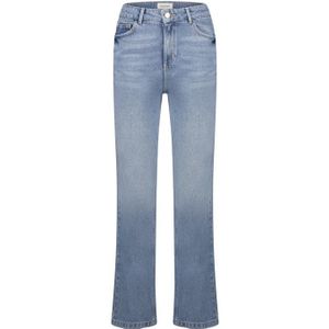 Fabienne Chapot, Jeans, Dames, Blauw, W33, Denim, Mid-High Taille Straight Denim Broek