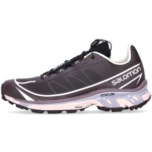 Salomon, Sport, Heren, Zwart, 42 2/3 EU, Xt-6 Lage Sneaker Leisteen/Chocolade Pruim