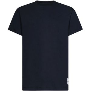 Jil Sander, Blauwe Biologisch Katoenen T-Shirt Set Blauw, Heren, Maat:L