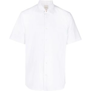 Paul Smith, Witte Katoenen Overhemd met Puntkraag Wit, Heren, Maat:L