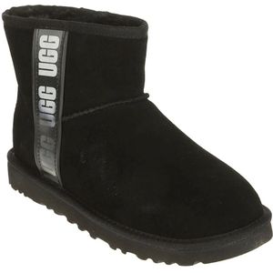 Ugg, Schoenen, Dames, Zwart, 36 EU, Suède, Klassieke Zwarte Enkellaars