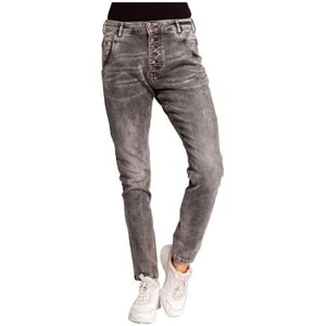 Zhrill, Jeans, Dames, Grijs, W29, Katoen, Boyfriend Jeans AMY Grey