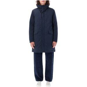 Aspesi, Azoto Parka Blauw, Heren, Maat:L