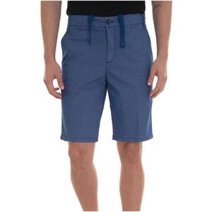 Harmont & Blaine, Korte broeken, Heren, Blauw, M, Katoen, Katoenen Bermuda Jogging Style Shorts