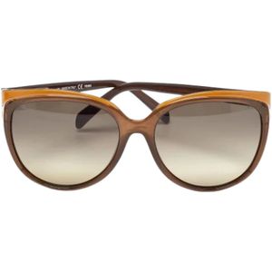 Fendi Vintage, Pre-owned, Dames, Bruin, ONE Size, Pre-owned Acetate sunglasses