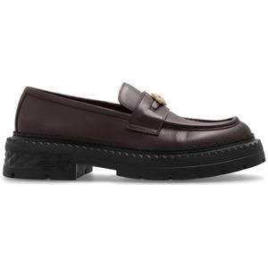 Jimmy Choo, Schoenen, Heren, Rood, 42 1/2 EU, Leer, ‘Marlow Diamond’ loafers