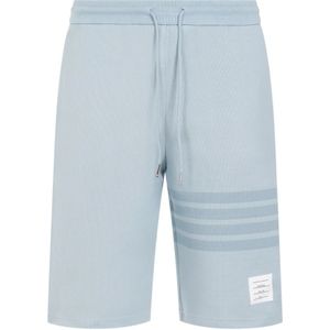 Thom Browne, Korte broeken, Heren, Blauw, XL, Denim, Blauwe Denim Sweat Shorts