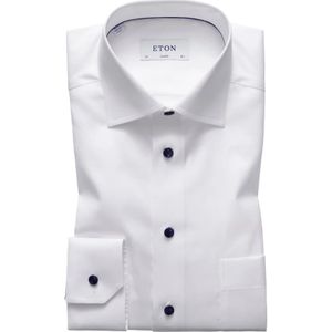 Eton, Overhemden, Heren, Wit, 4Xl, Katoen, Witte Business Overhemdjurk