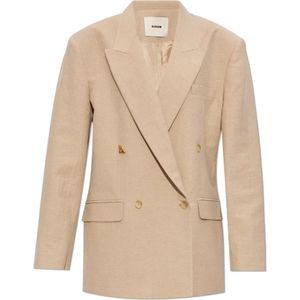 Aeron, Construeer oversized blazer Beige, Dames, Maat:S