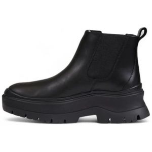 Timberland, Schoenen, Dames, Zwart, 39 1/2 EU, Leer, Chelsea Boot Dames Herfst/Winter Collectie Leer